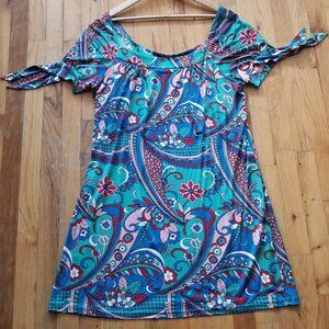 FASHIONISTA Printed Silk Jersey Mini Dress